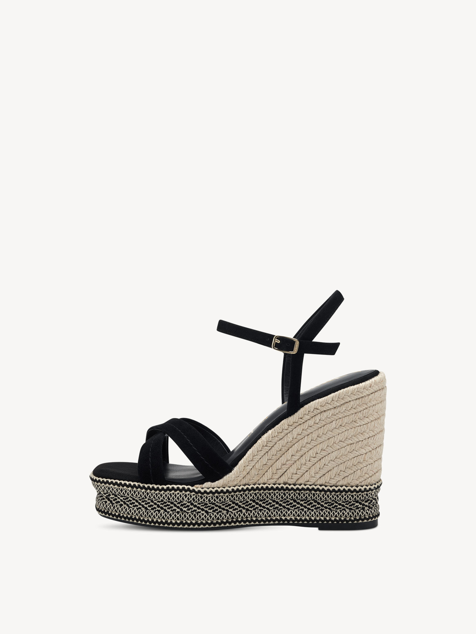 Leather Heeled Sandal - Black