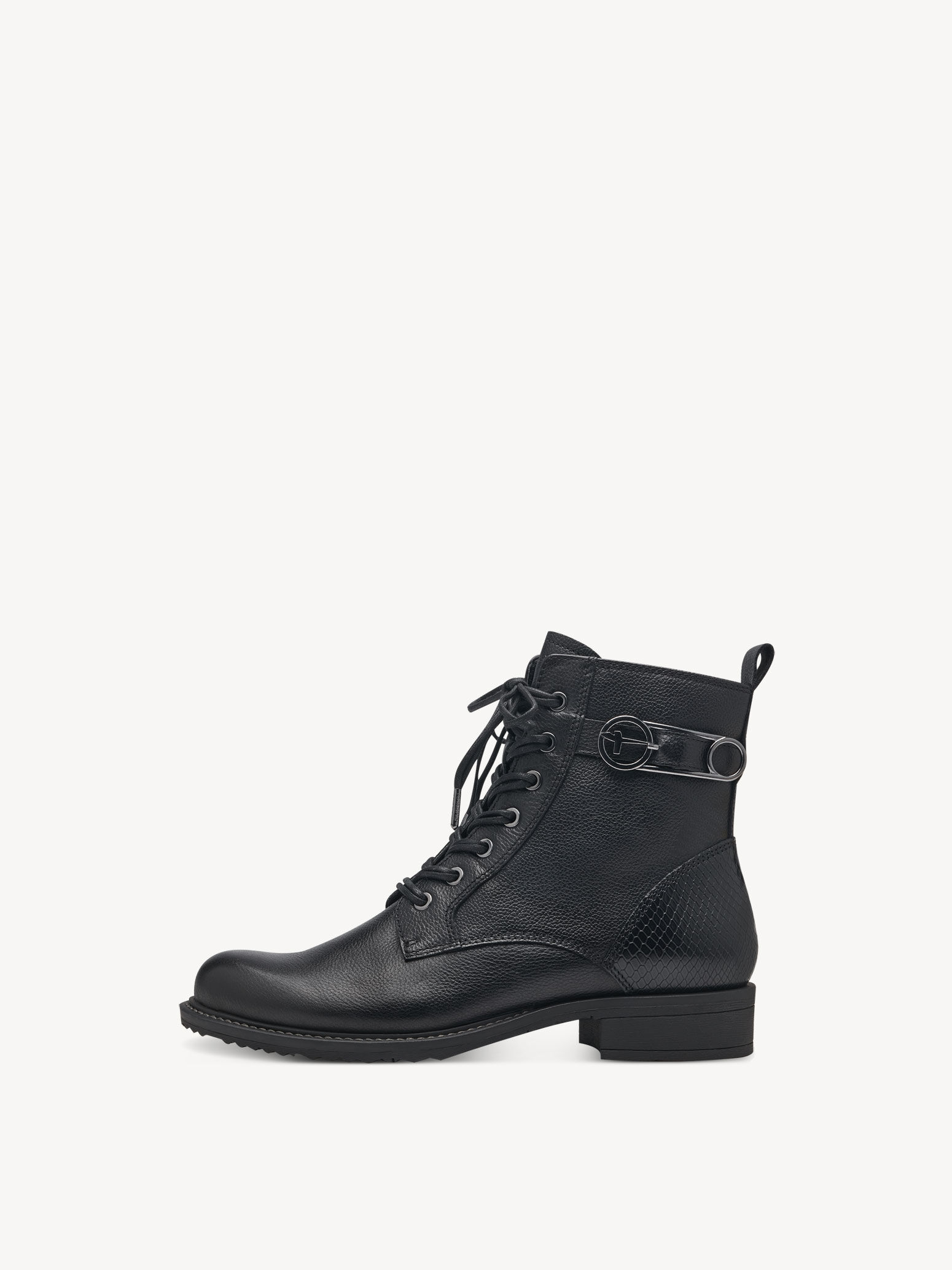 Leather Bootie - Black