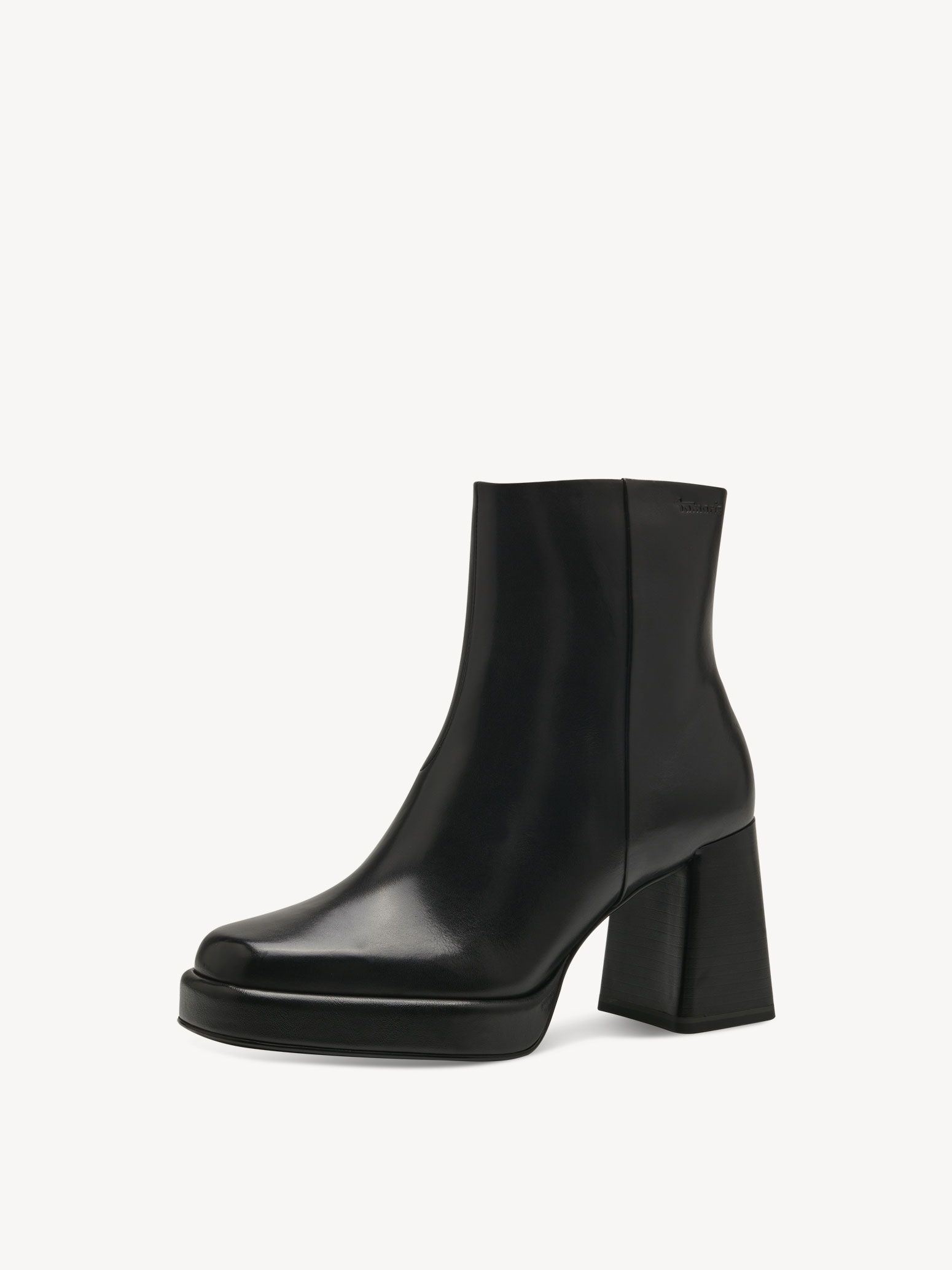 Leather Bootie - Black