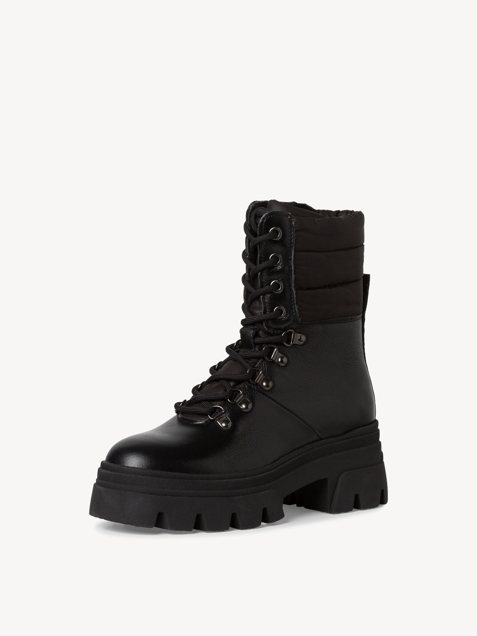 Leather Bootie - Black