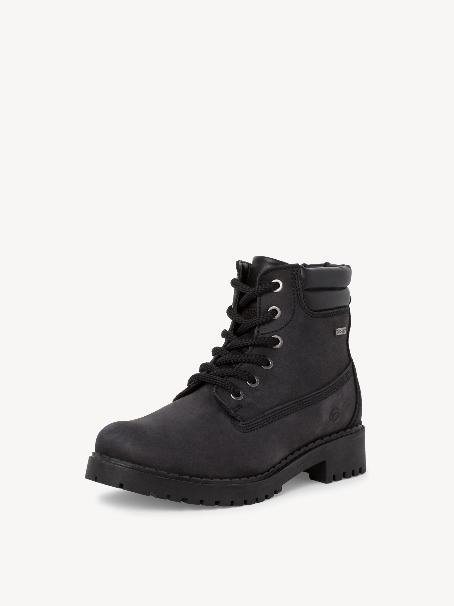 Leather Bootie - Black Warm Lining