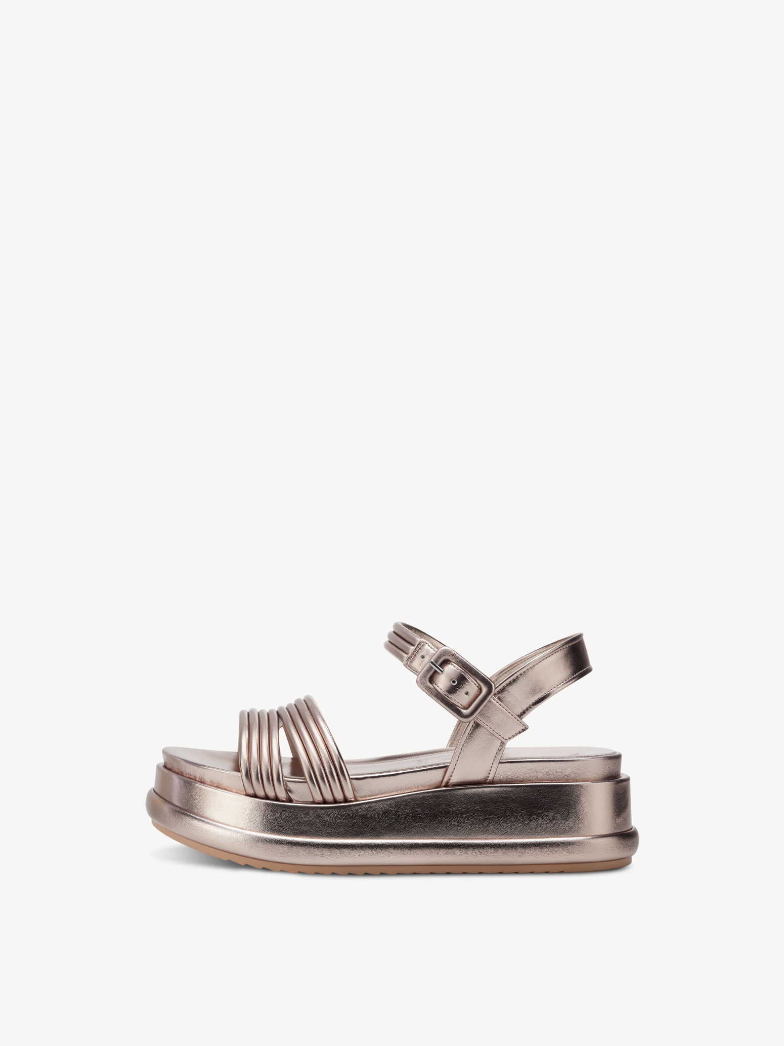 Heeled Sandal - Metallic
