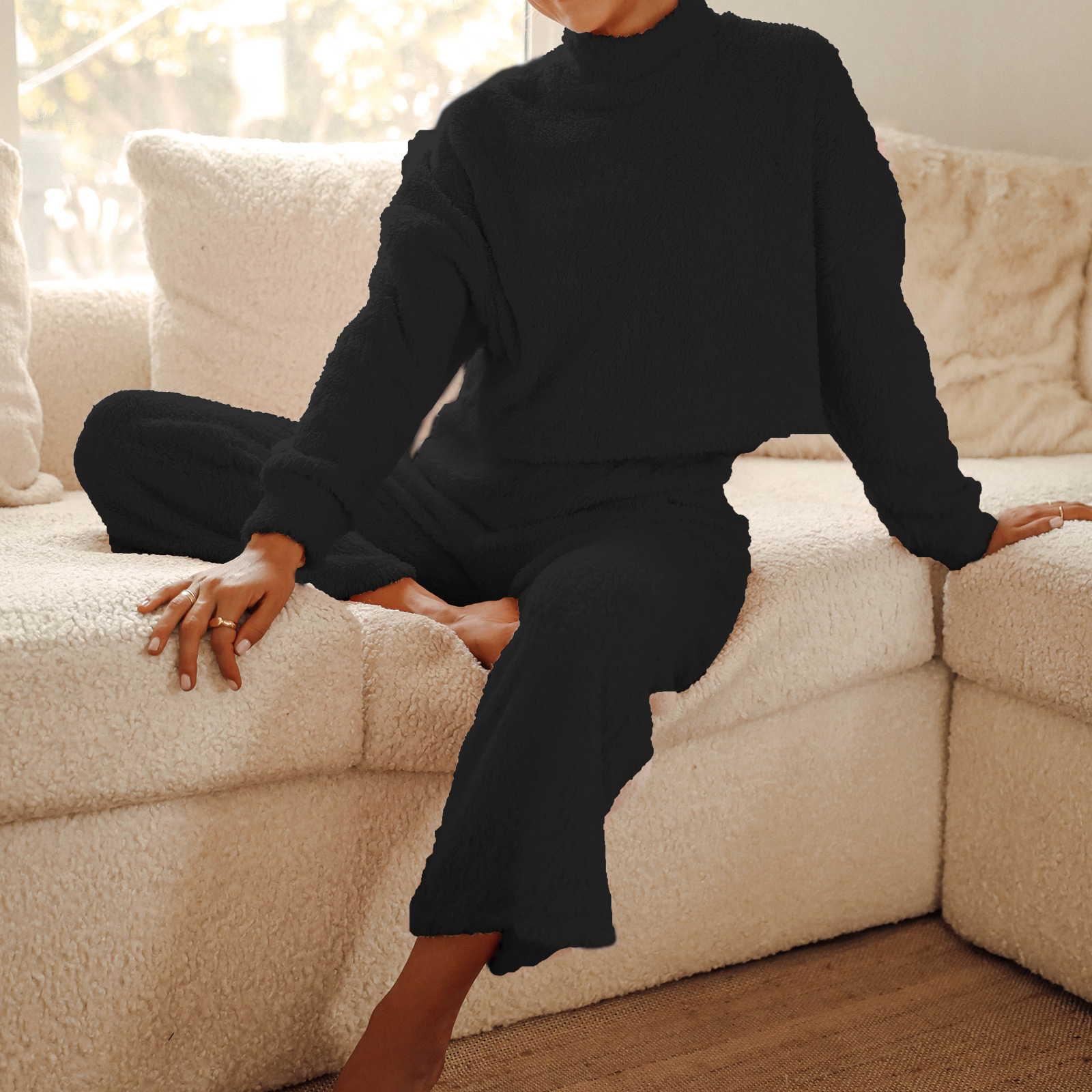 New double-sided fleece short jacket suit