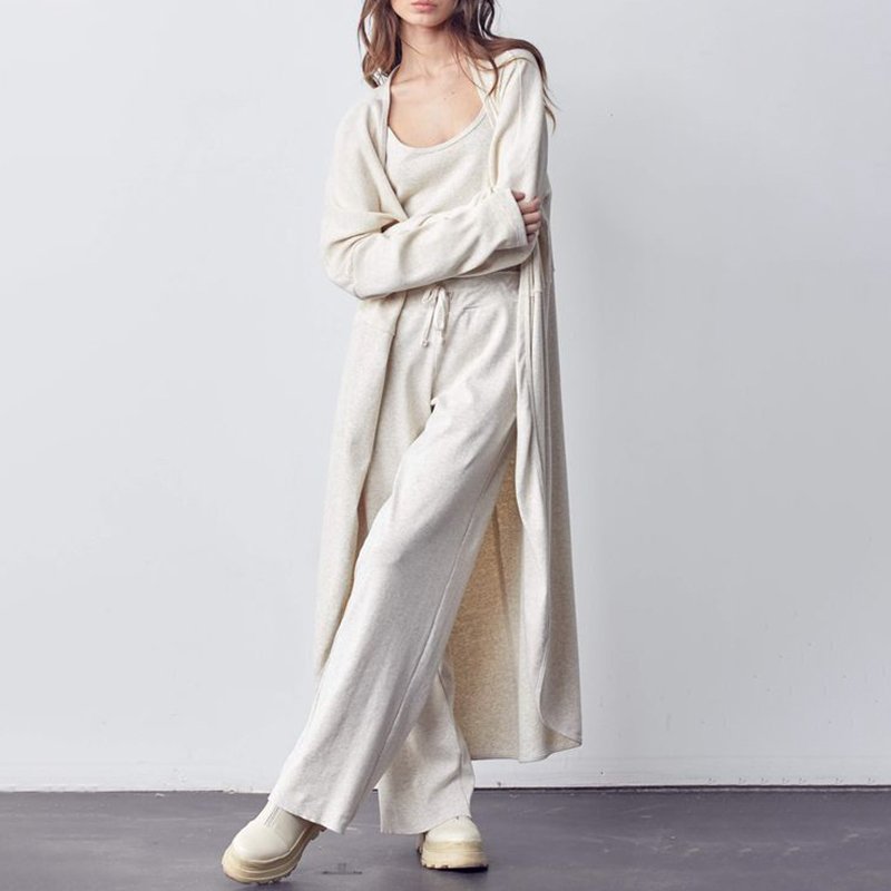 Simple Classic Cardigan Three Pieces Set