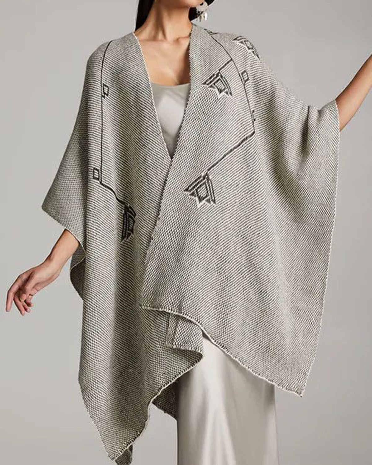 Elegant printed cardigan dcf5