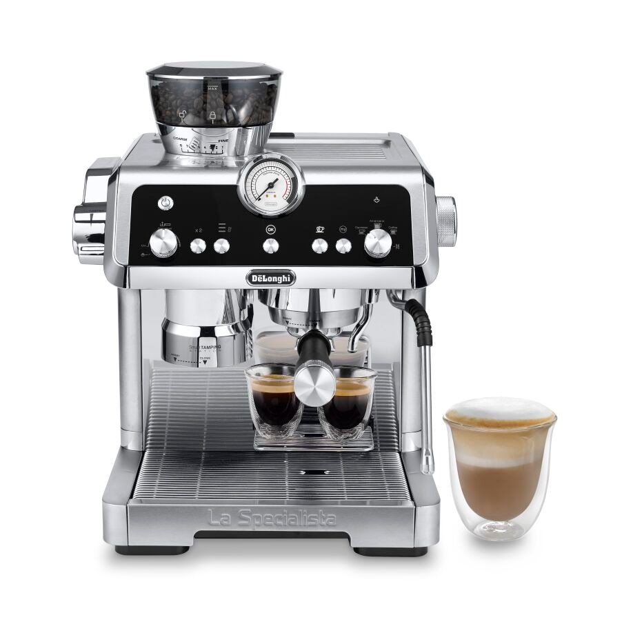 La Specialista Prestigio Espresso Machine with Smart Tamping Station & Dual Heating System, Stainless Steel - EC9355M