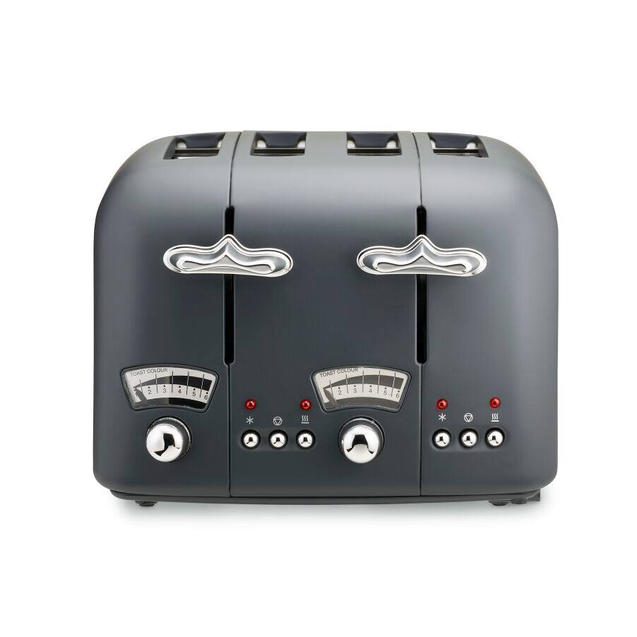 Toasters Argento Silva 4 slice Grey Toaster