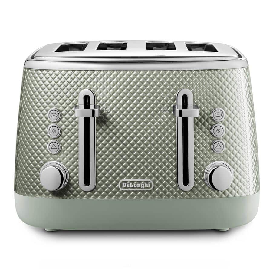 Toasters Luminosa four slot Toaster - Twill Green