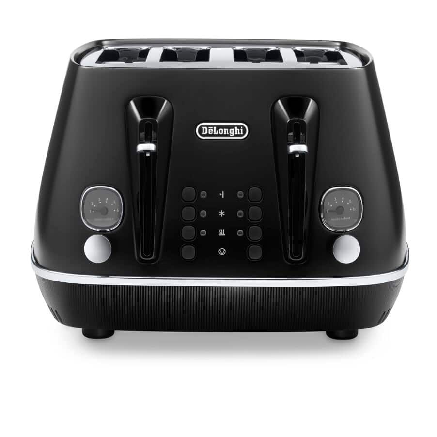 Toasters Distinta X Black Four Slot Toaster