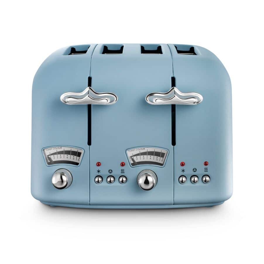 Toasters Argento Flora 4 slice Blue Toaster