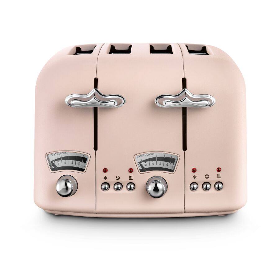 Toasters Argento Flora 4 slice Pink Toaster