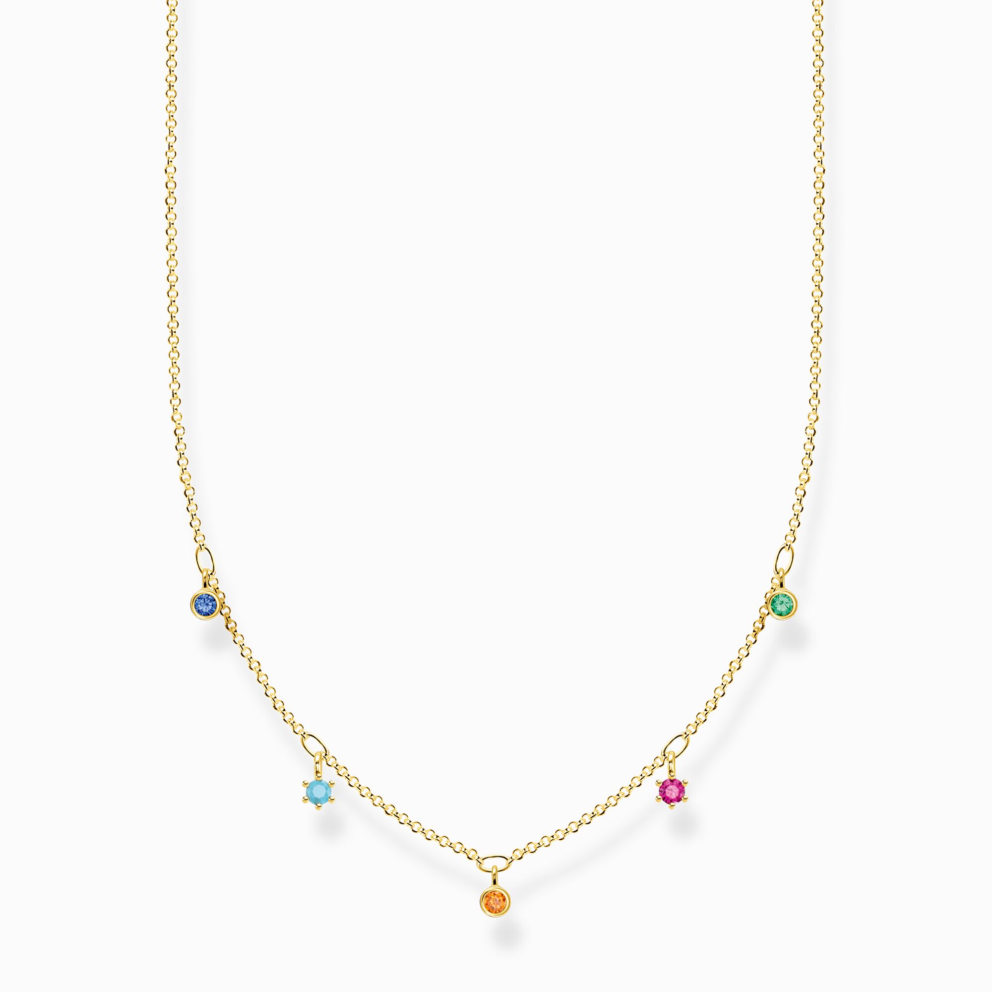 Necklace colourful stones