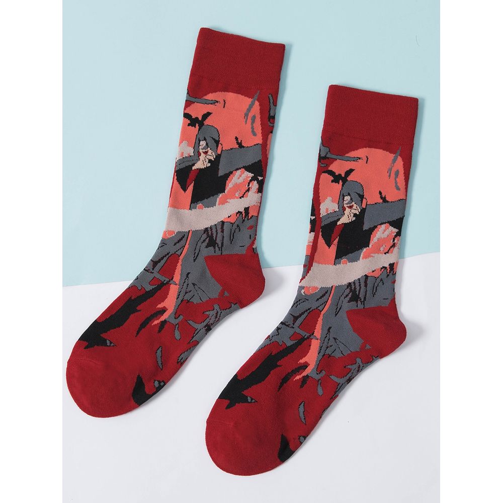 Men Cartoon Graphic Socks