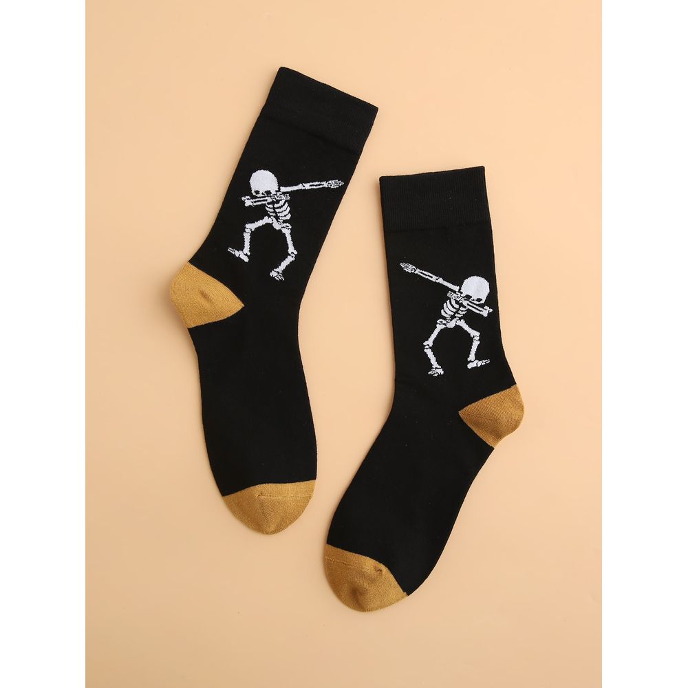 Men Skull Pattern Socks
