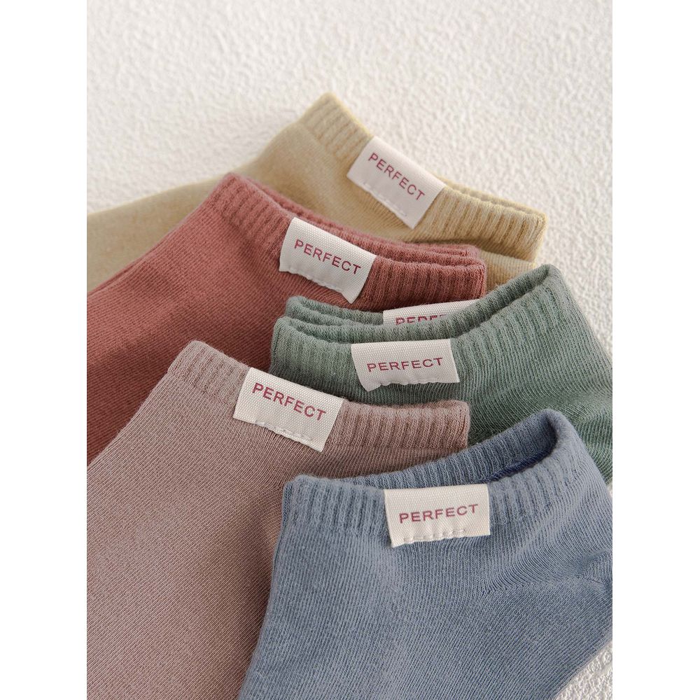 5pairs Men Letter Graphic Ankle Socks