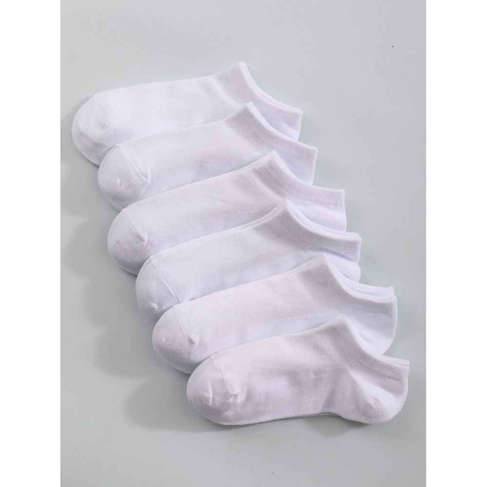 6pairs Men Solid Ankle Socks