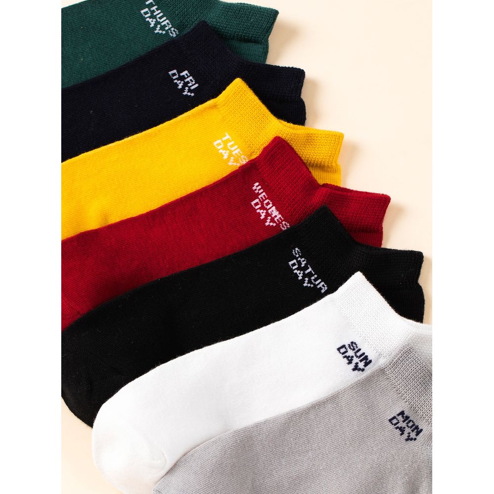 7pairs Letter Graphic Socks