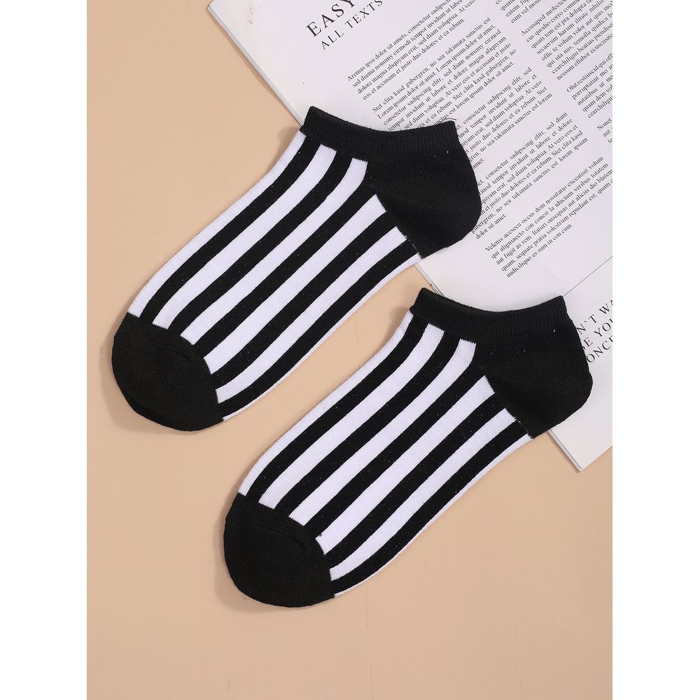 5pairs Men Striped Ankle Socks
