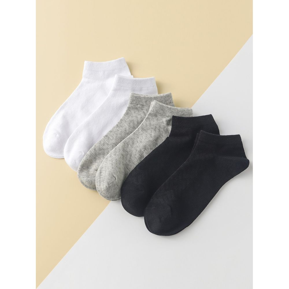 6pairs Men Solid Ankle Socks
