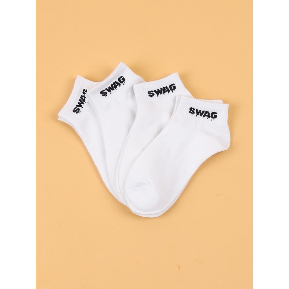 4pairs Letter Graphic Socks