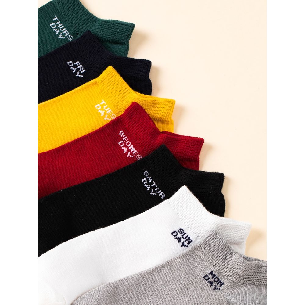 7pairs Letter Graphic Socks