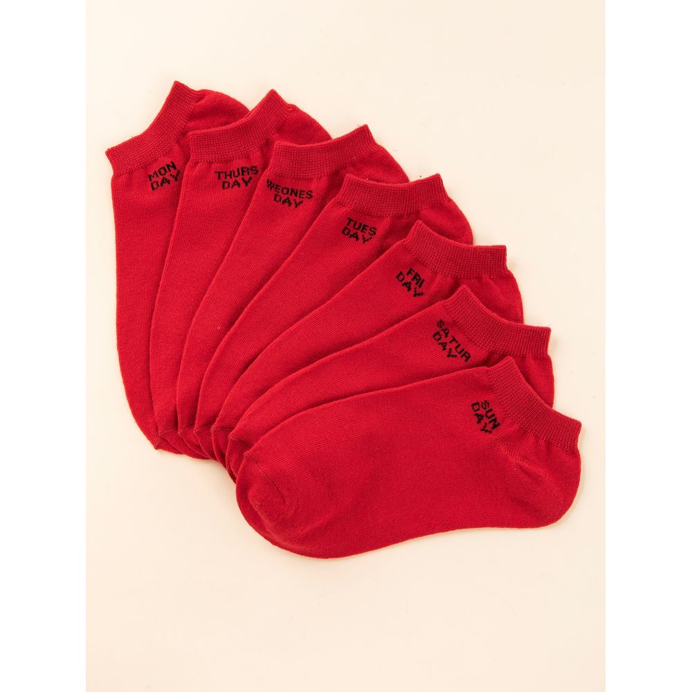 7pairs Letter Graphic Ankle Socks