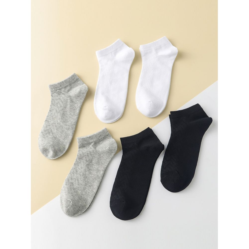 6pairs Men Solid Ankle Socks