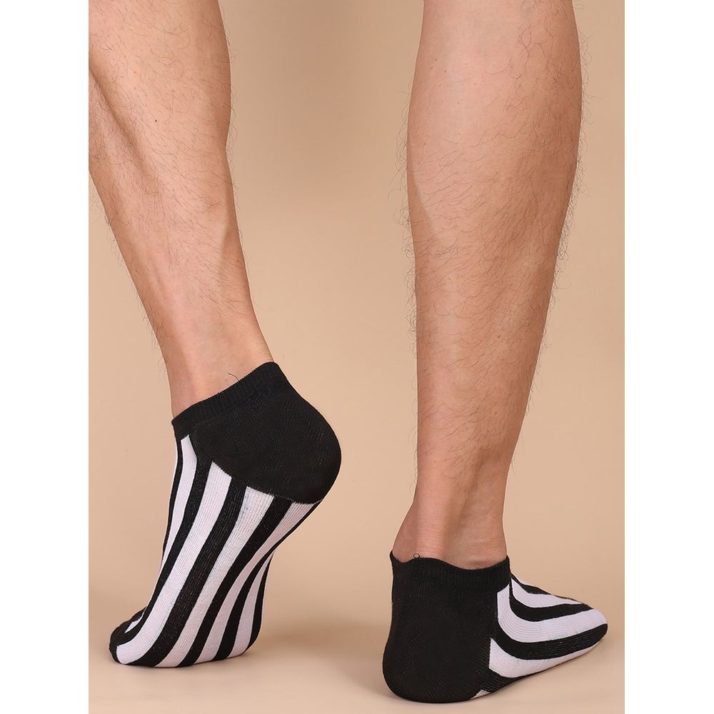 5pairs Men Striped Ankle Socks