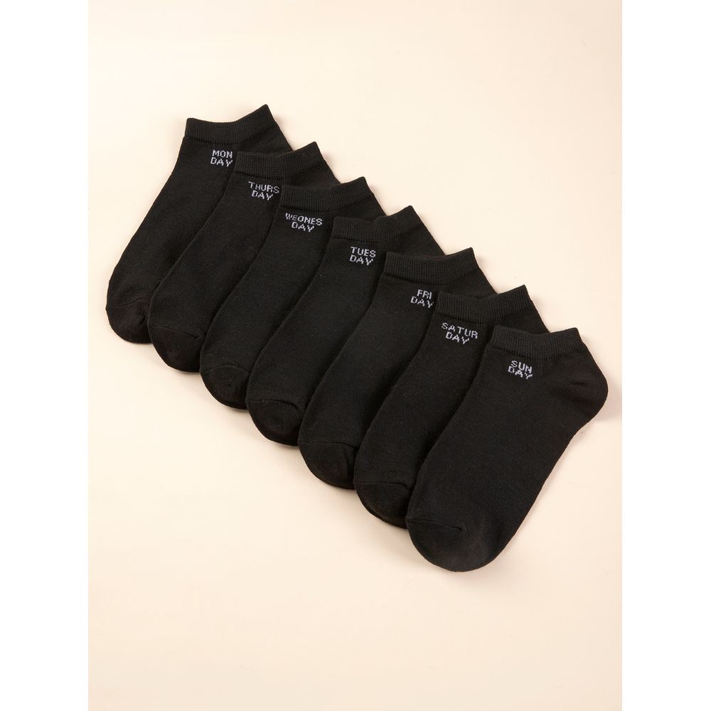 7pairs Letter Graphic Ankle Socks