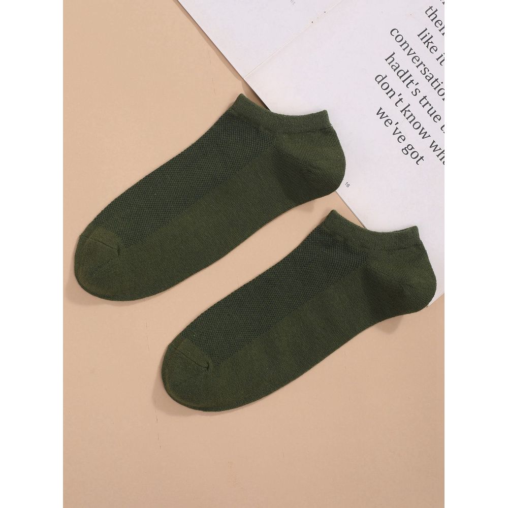 6pairs Men Solid Ankle Socks