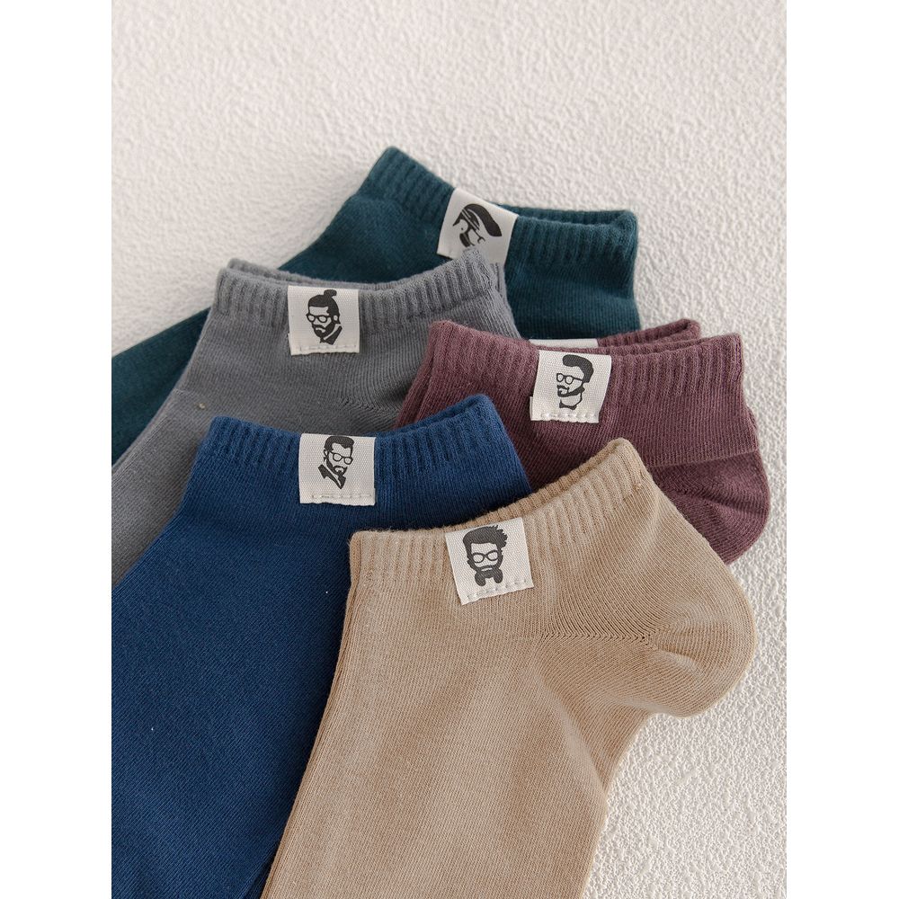 5pairs Men Figure Graphic Ankle Socks