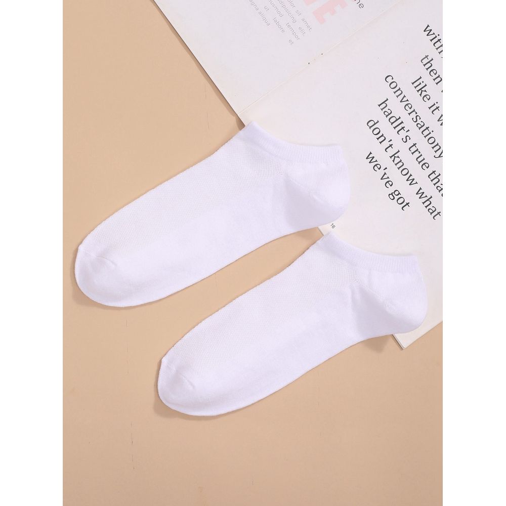 6pairs Men Solid Ankle Socks