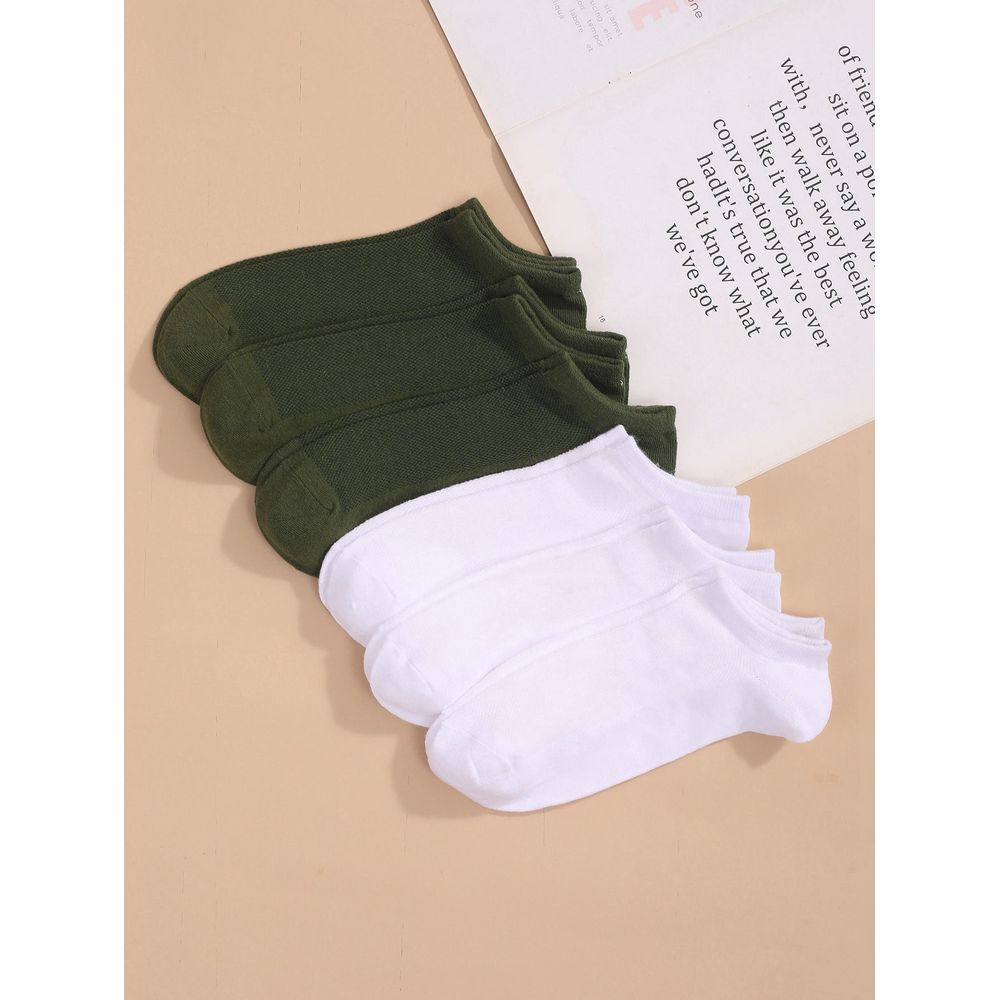 6pairs Men Solid Ankle Socks