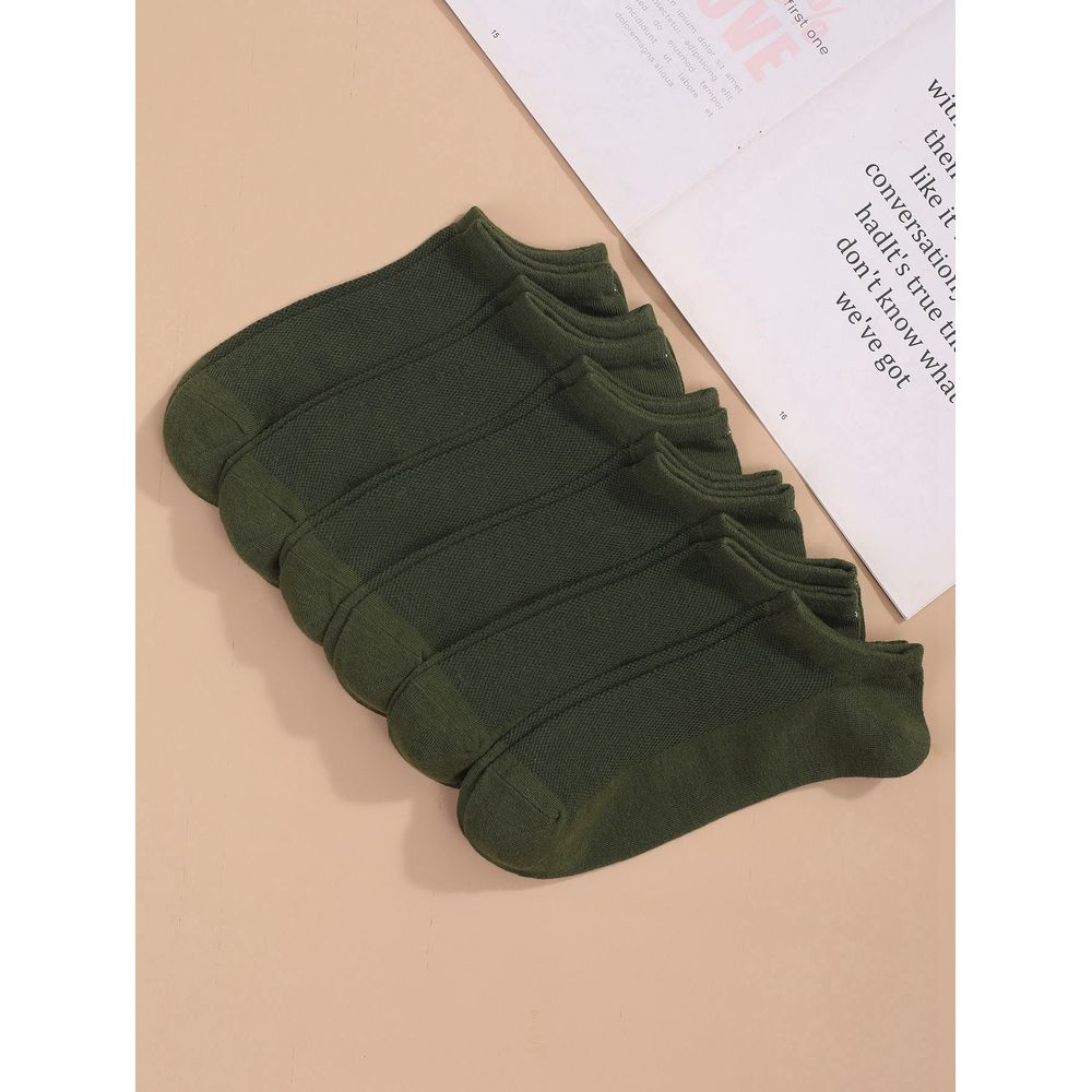 6pairs Men Solid Ankle Socks