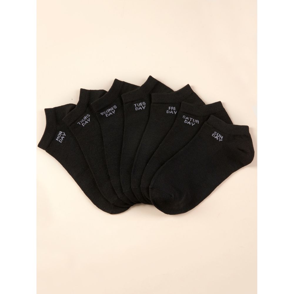 7pairs Letter Graphic Ankle Socks
