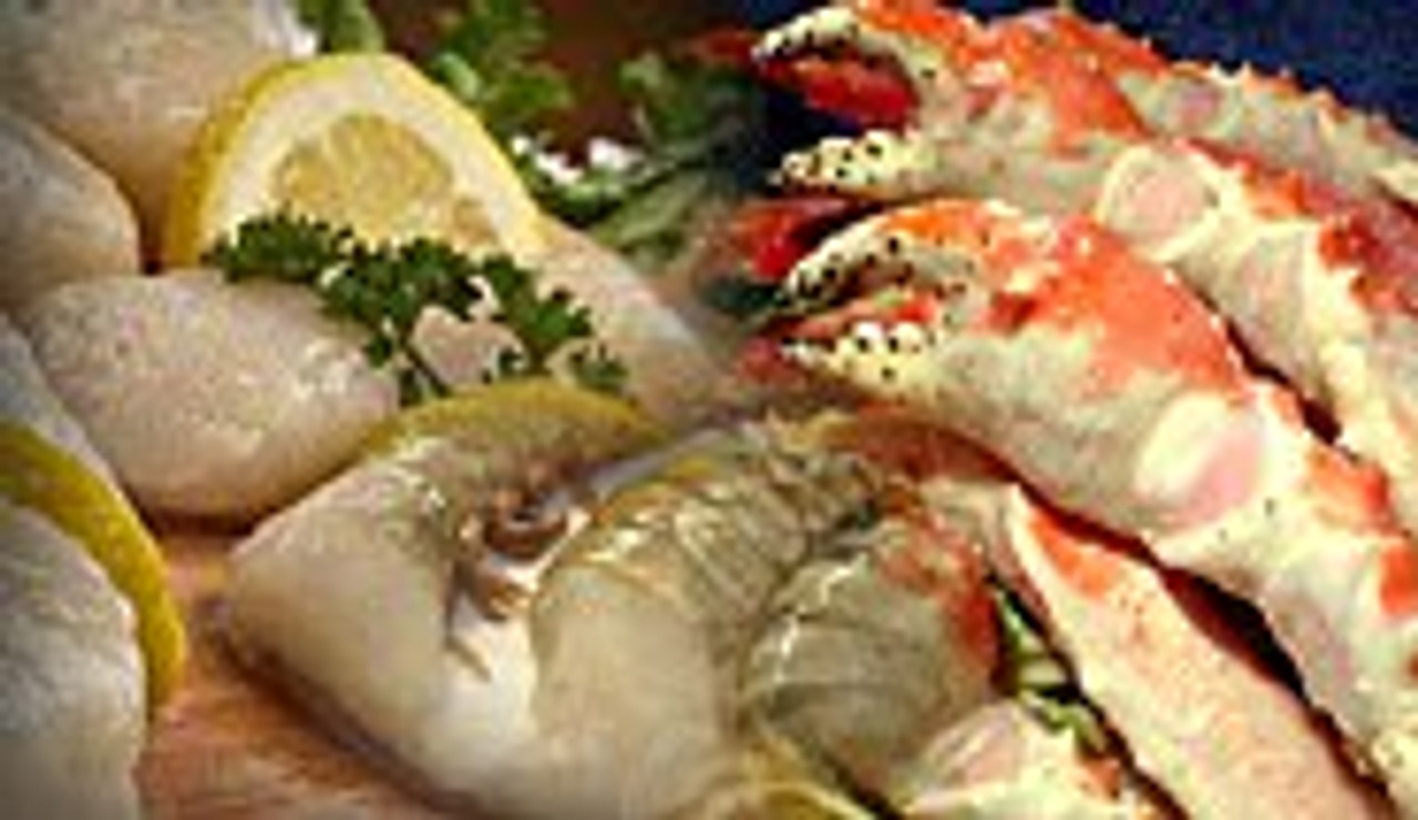 Ultimate Trio Gift Pack | 3 lbs each: King Crab. Scallops & Prawns