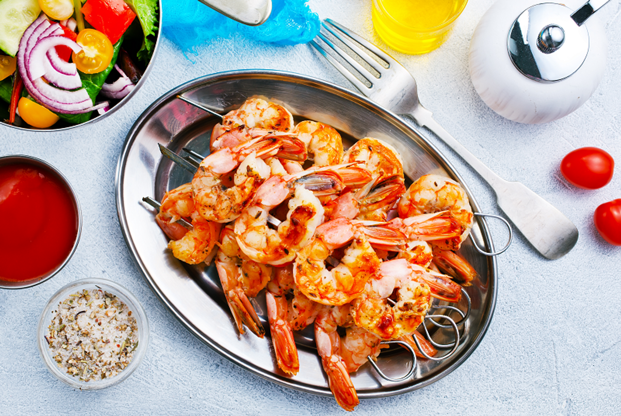 Shrimp Trio - Pink Shrimp (16-20ct). Gulf Shrimp (13-15ct). Mega Prawns® (4-6ct) | 3 lbs each - 9 lbs total