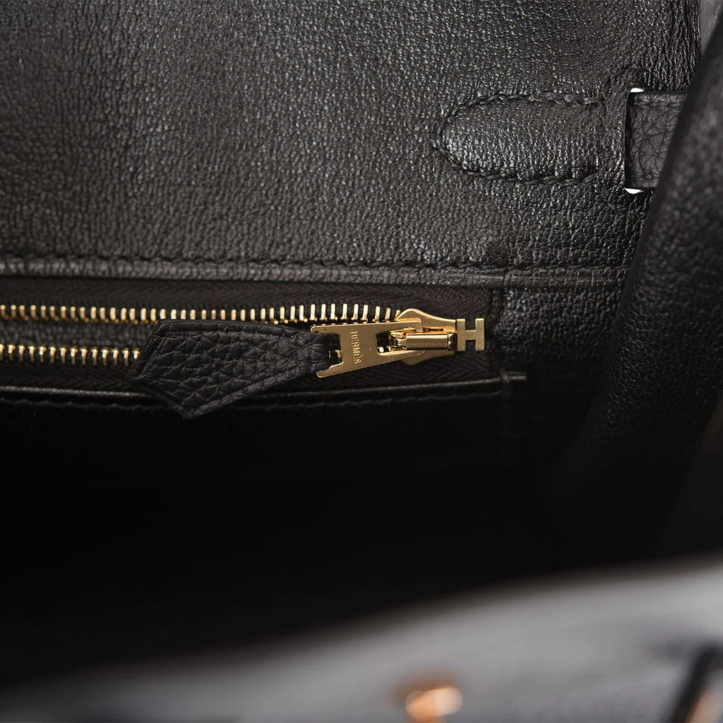 HE&&ME Birkin 25 Black Togo Rose Gold Hardware