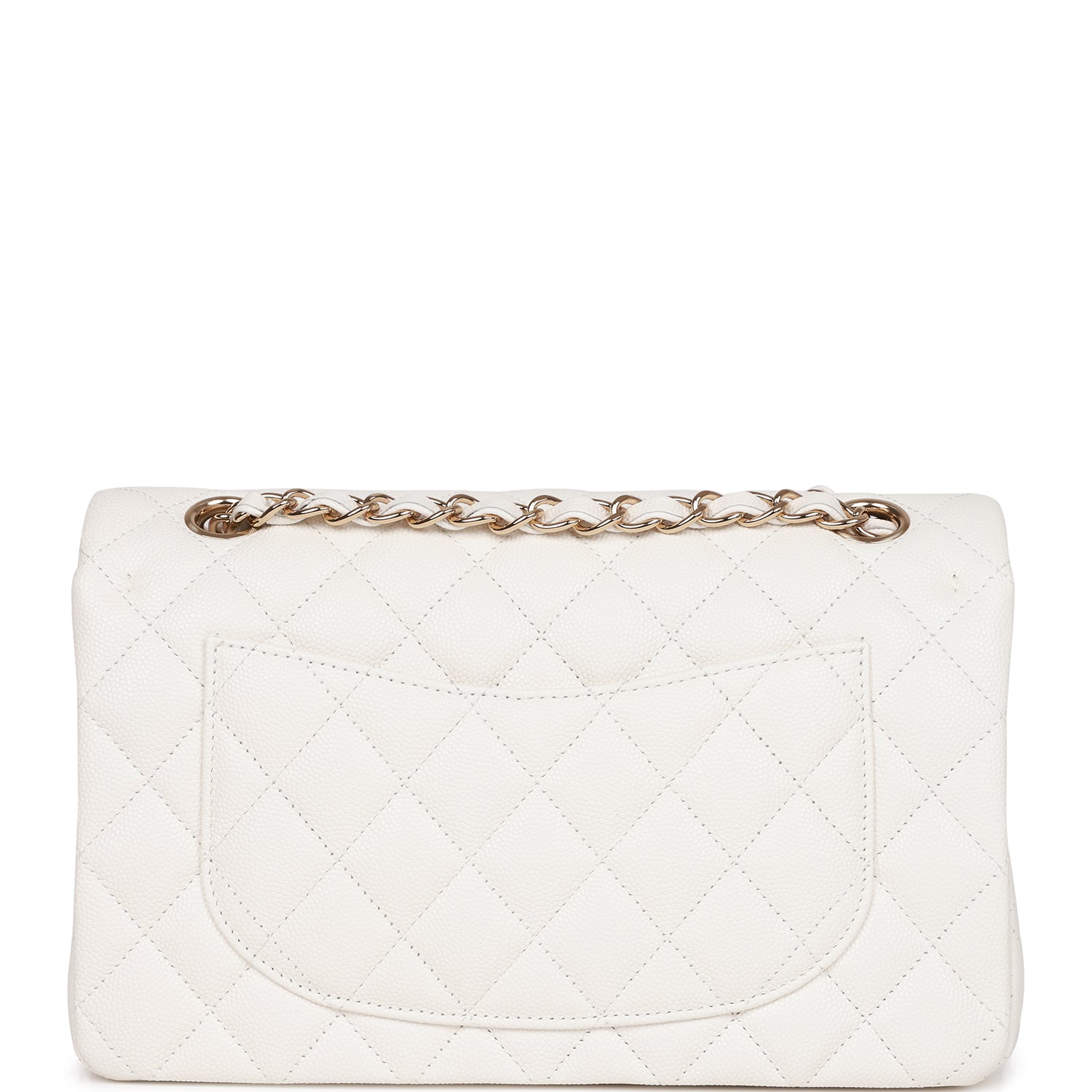 Small Double Flap White Light Hardware