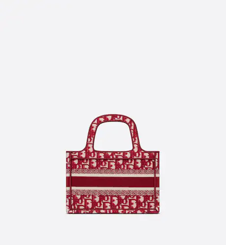 MINI DIOR BOOK TOTE Burgundy Dior  (22.5 x 15 x 6 cm)