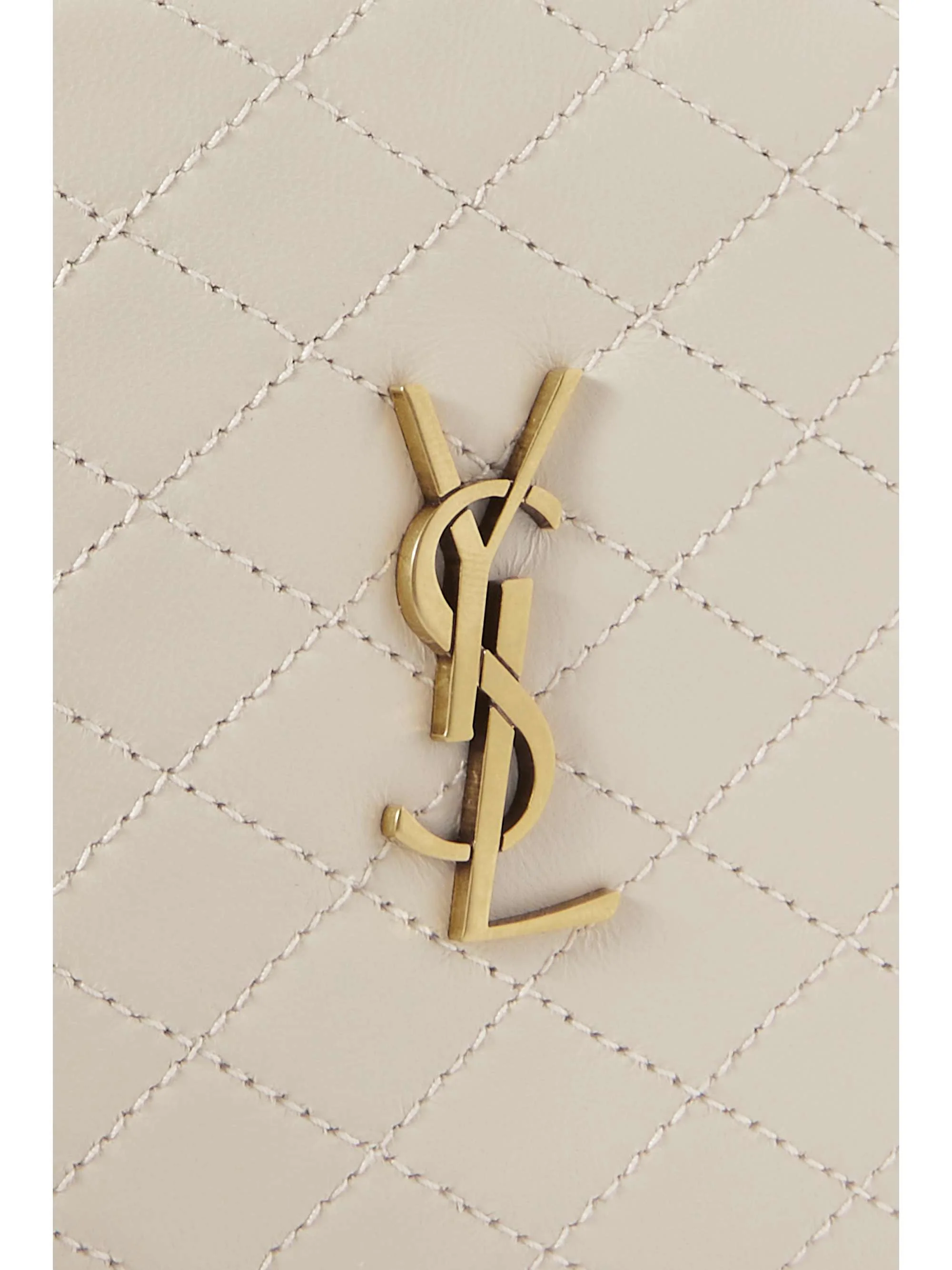 Quilted leather shoulder bag