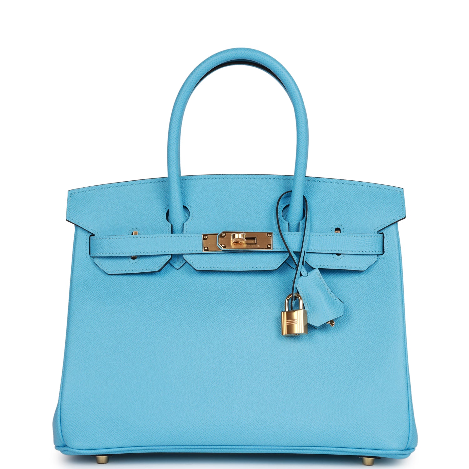 HE&&ME Birkin 30 Celeste Epsom Gold Hardware