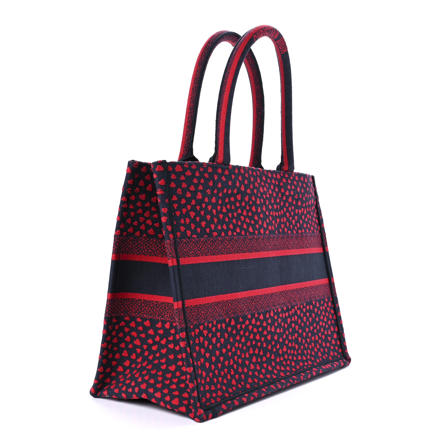 CHRISTIAN DIOR Pop Heart I Love Paris Book Tote Red