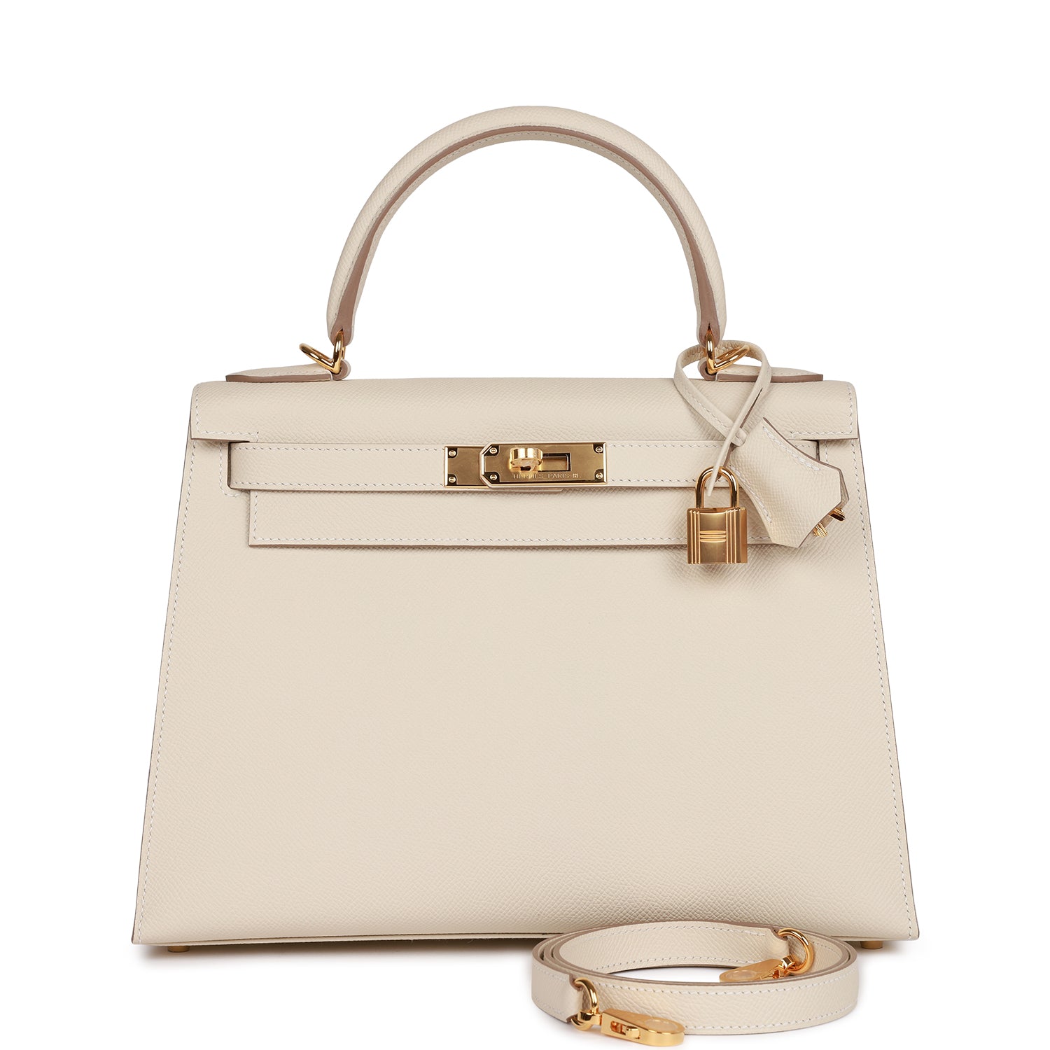 HE&&ME Craie Epsom Sellier Kelly 28cm Gold Hardware