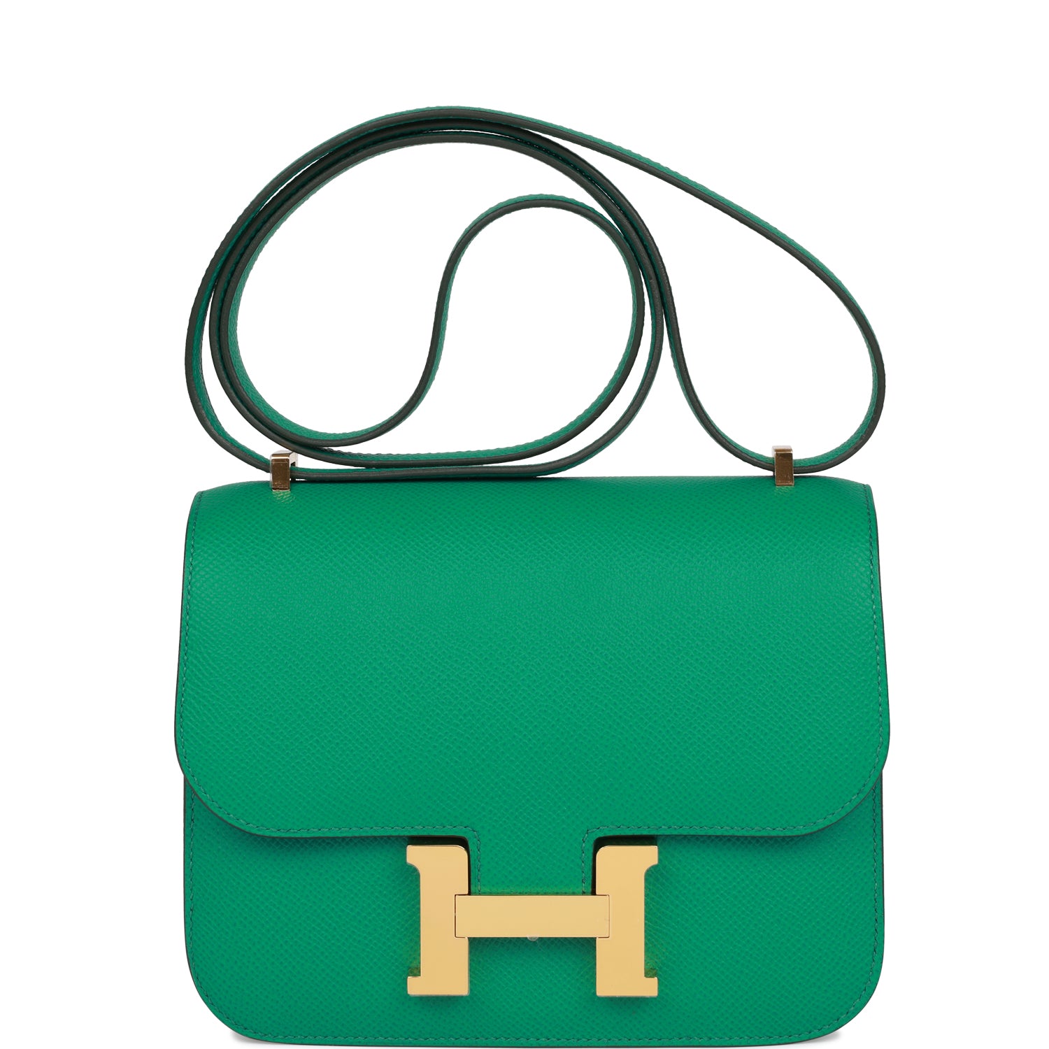HE&&ME Constance 18 Vert Jade Epsom Gold Hardware