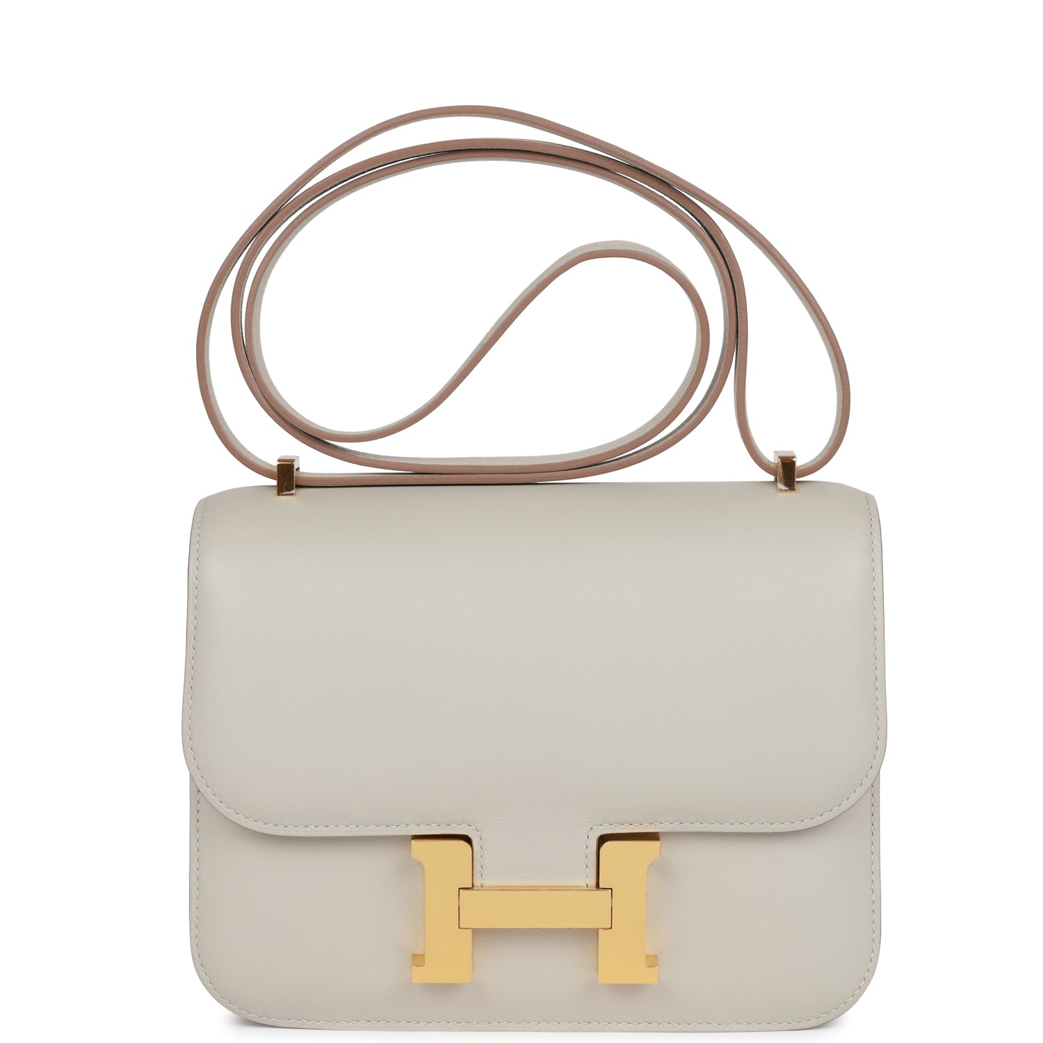 HE&&ME Constance 18 Gris Perle Swift Gold Hardware