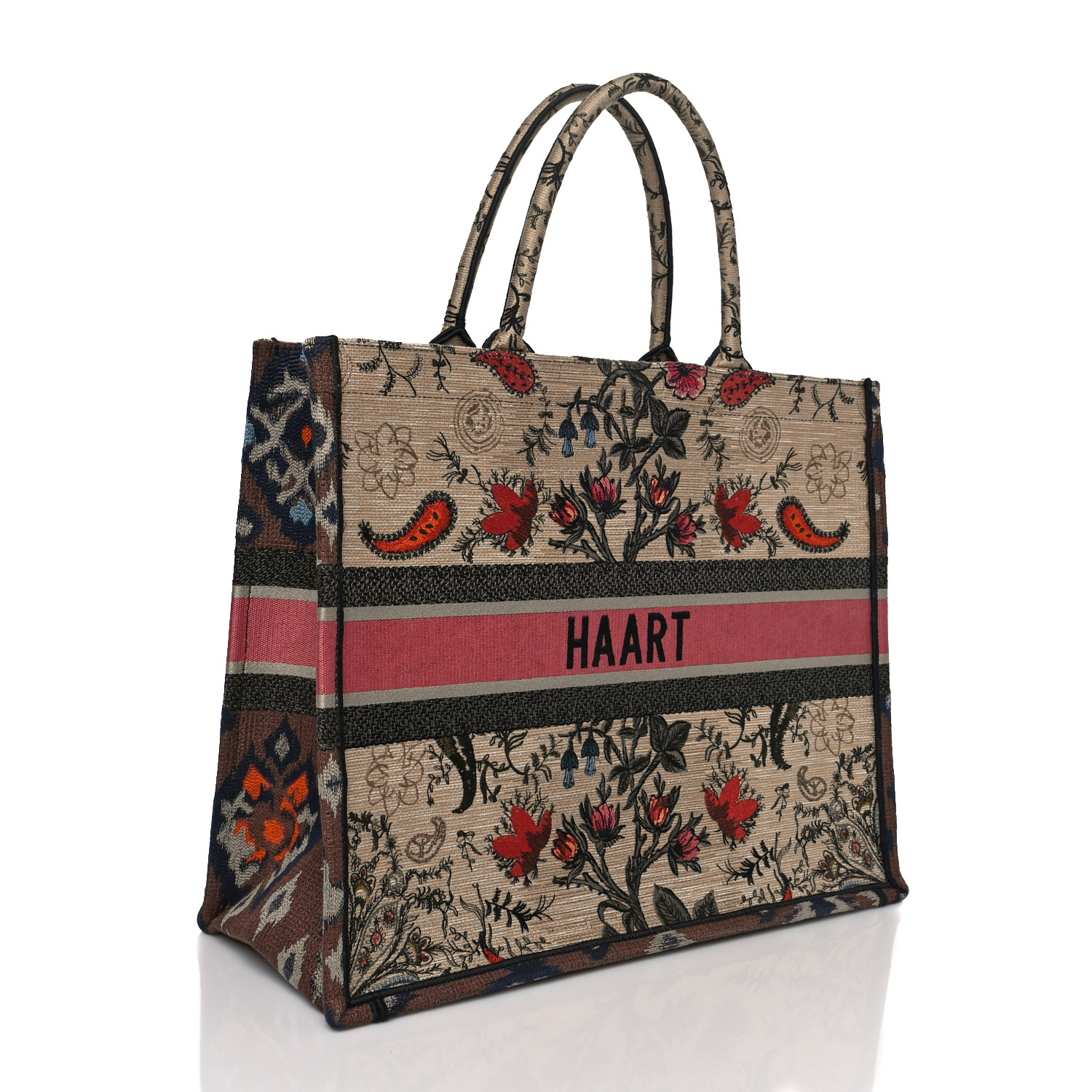 CHRISTIAN DIOR Large Broderie Dior Flowers Book Tote