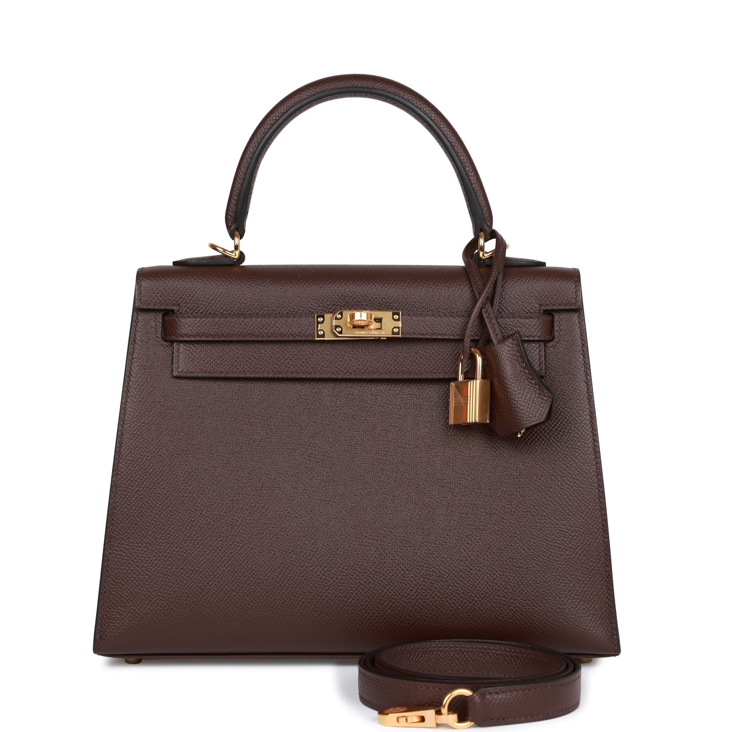 HE&&ME Kelly Sellier 25 Rouge Sellier Epsom Gold Hardware