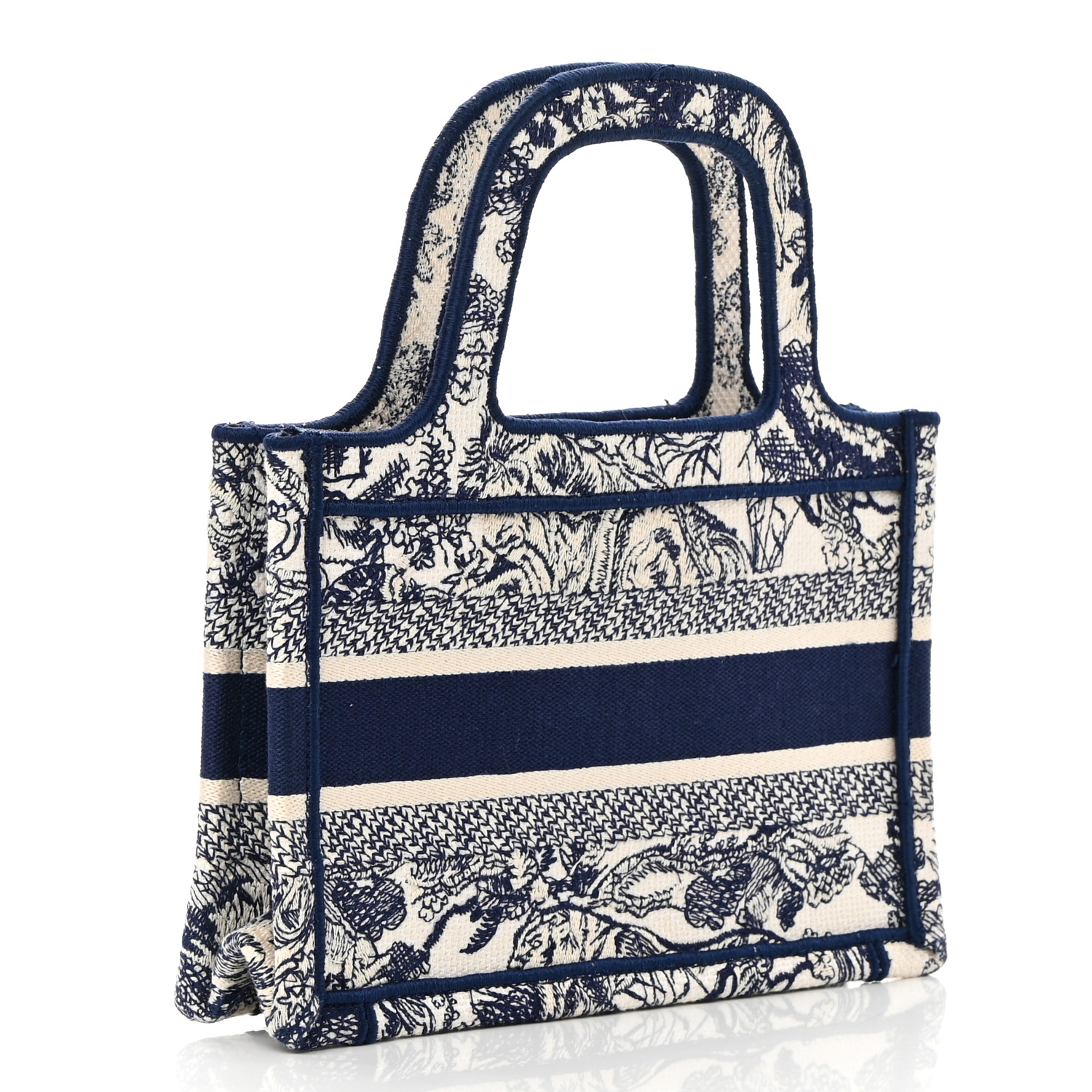 CHRISTIAN DIOR Mini Toile  Book Tote Blue