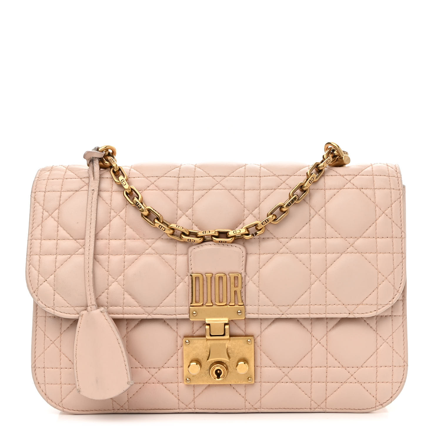 CHRISTIAN  Large Dioraddict Flap Rose Poudre